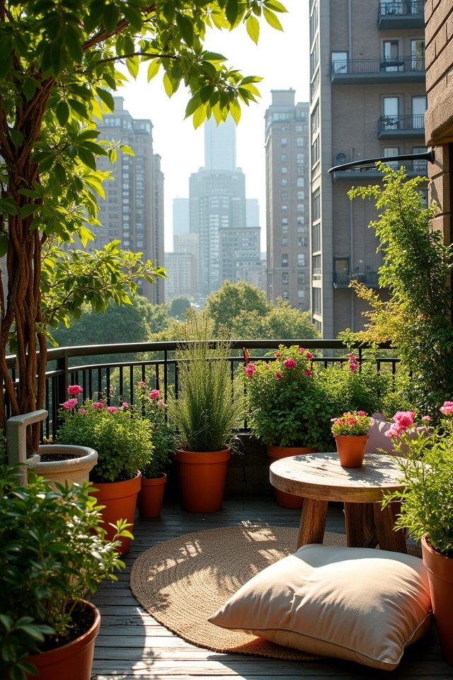 cozy balcony botanical paradise