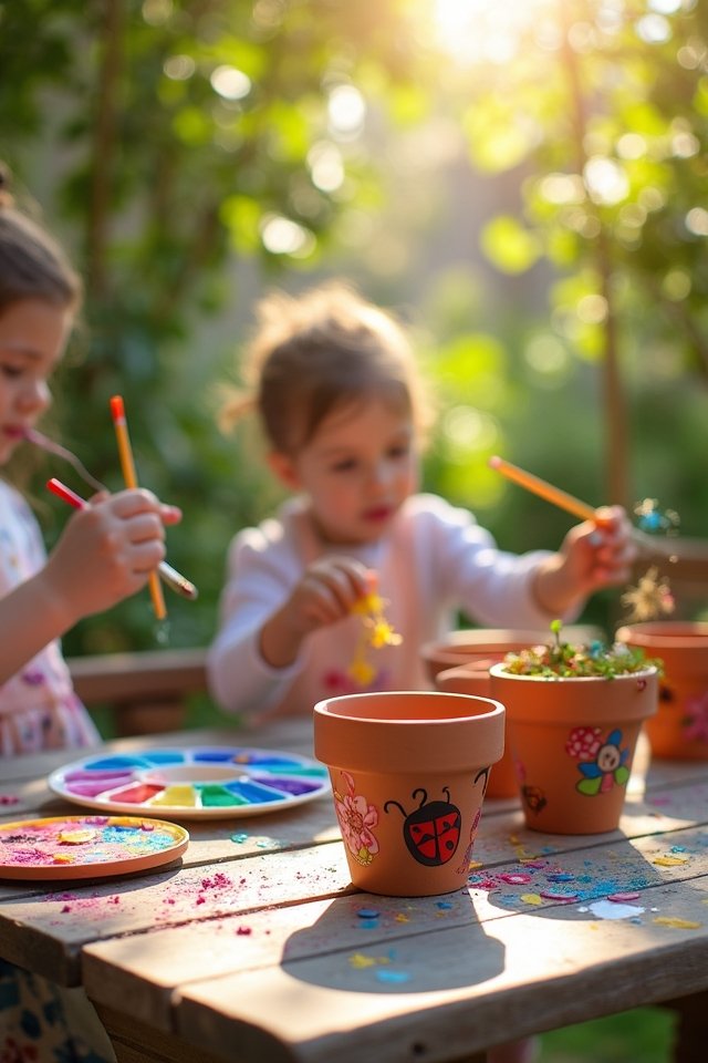 creative flower pot decorating