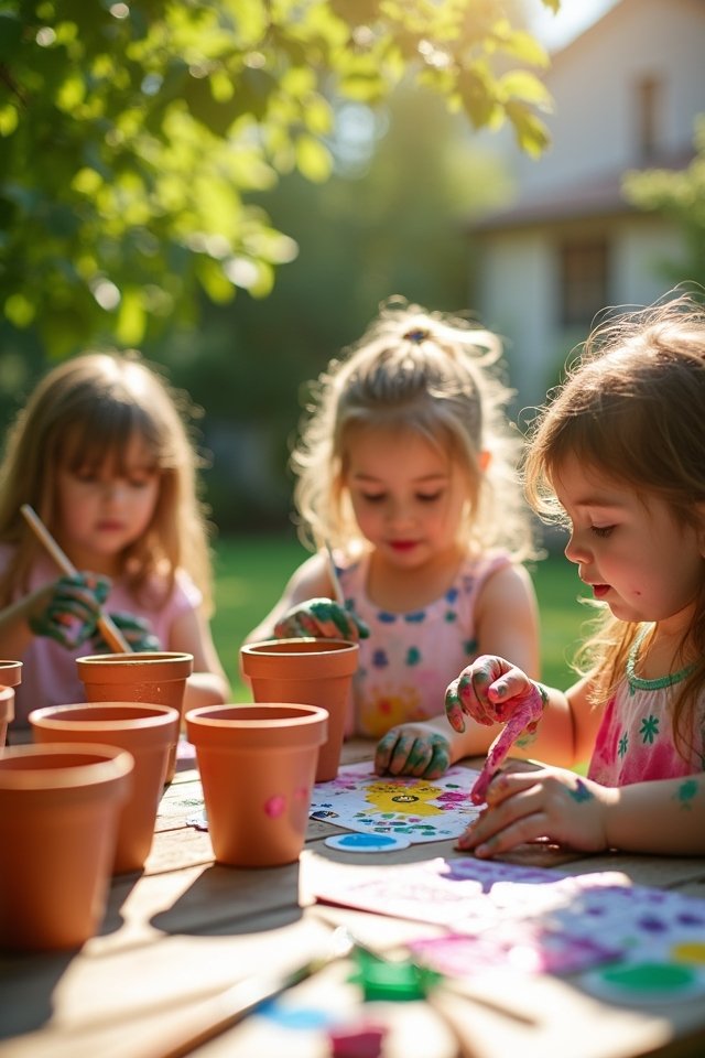 creative plant pot decorating