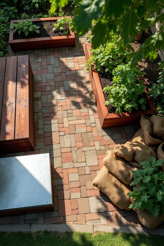 creative raised bed materials