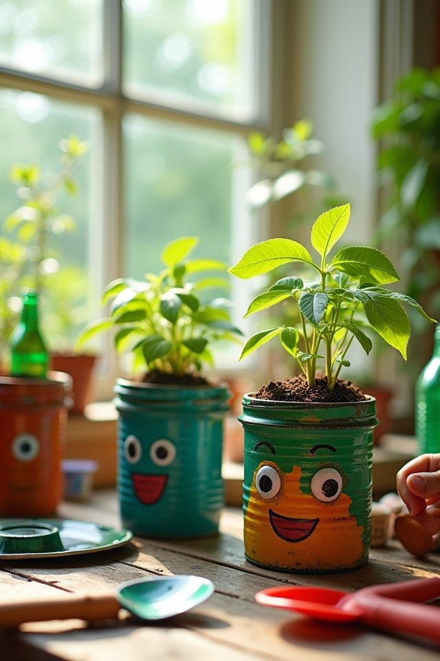 creative recycled plant containers