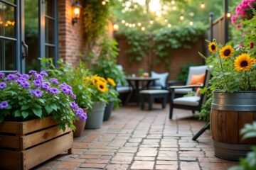 creative small patio containers