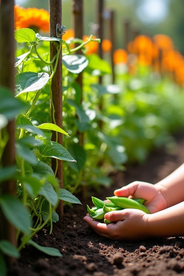 crunchy nutritious snap peas