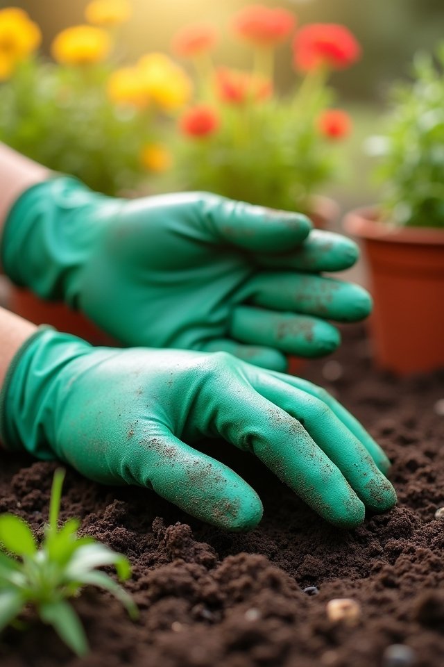 durable breathable gardening gloves