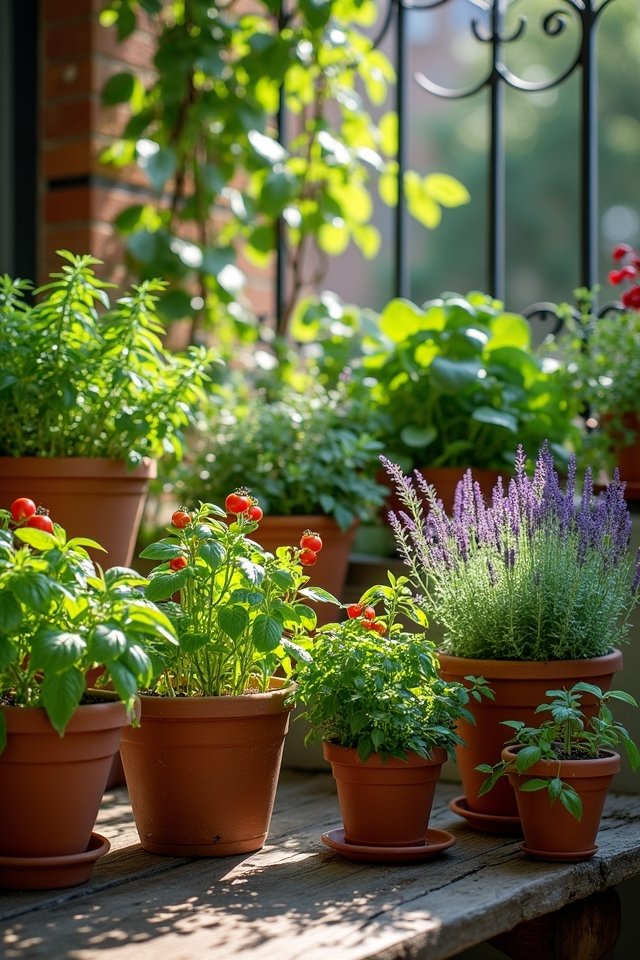 edible potted plant garden