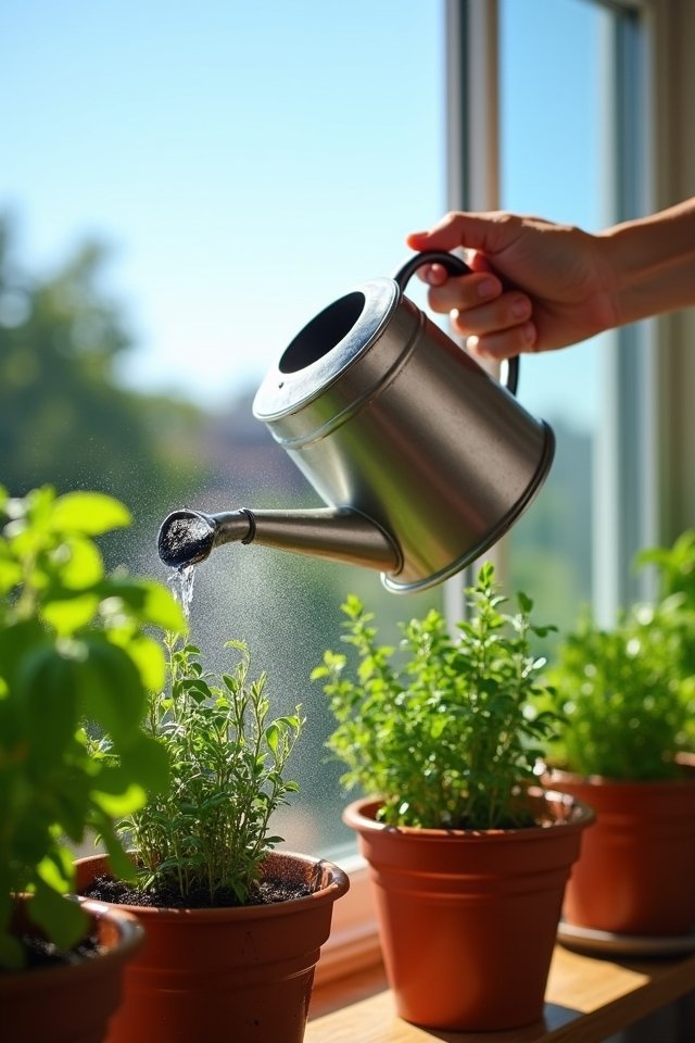 effective herb watering techniques