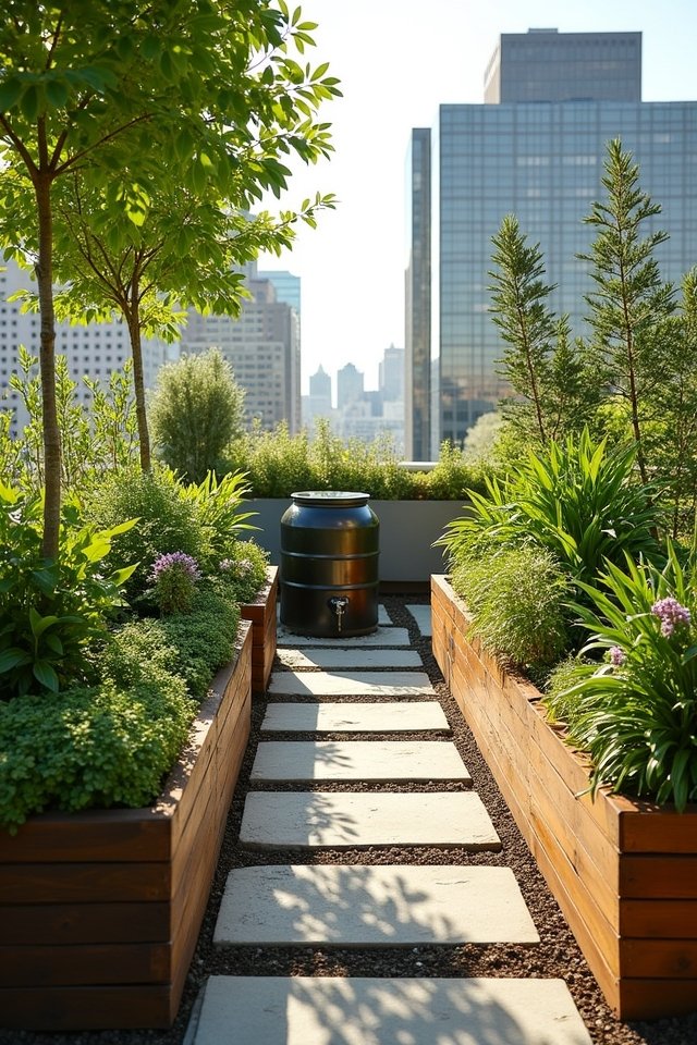 effective rooftop garden drainage