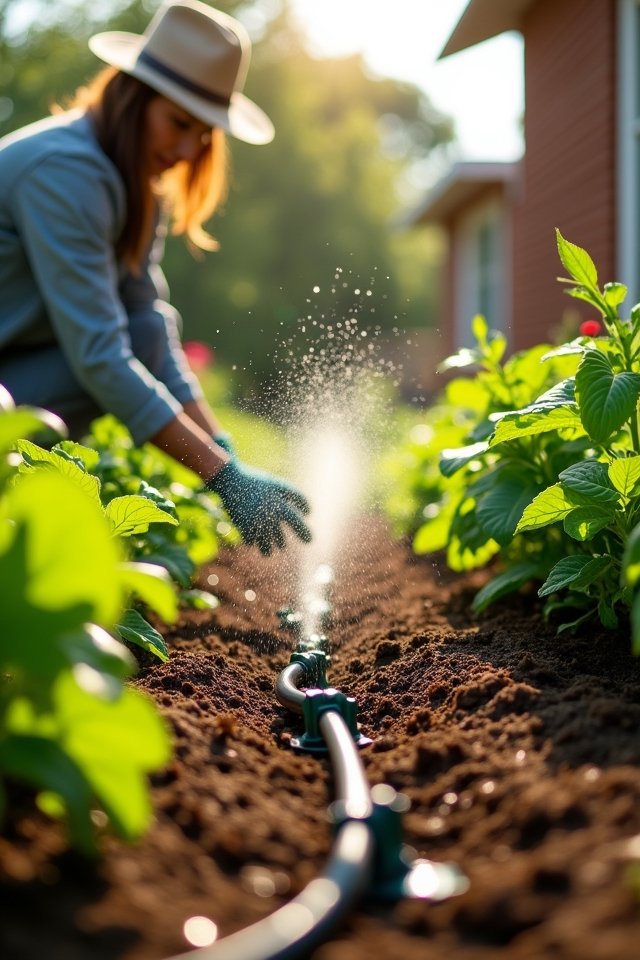 effective vegetable garden watering