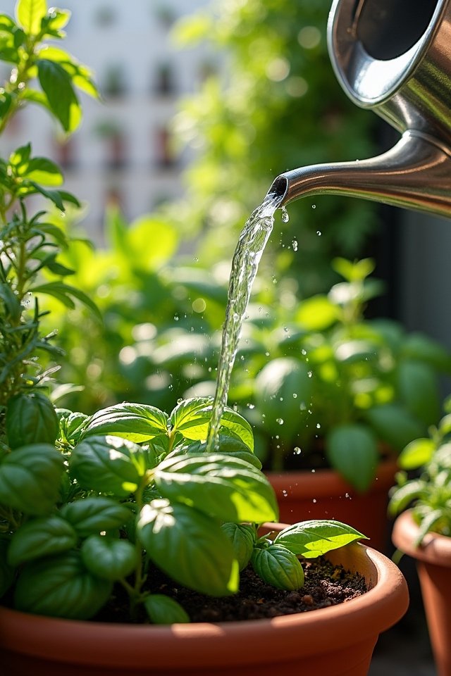 efficient herb watering techniques