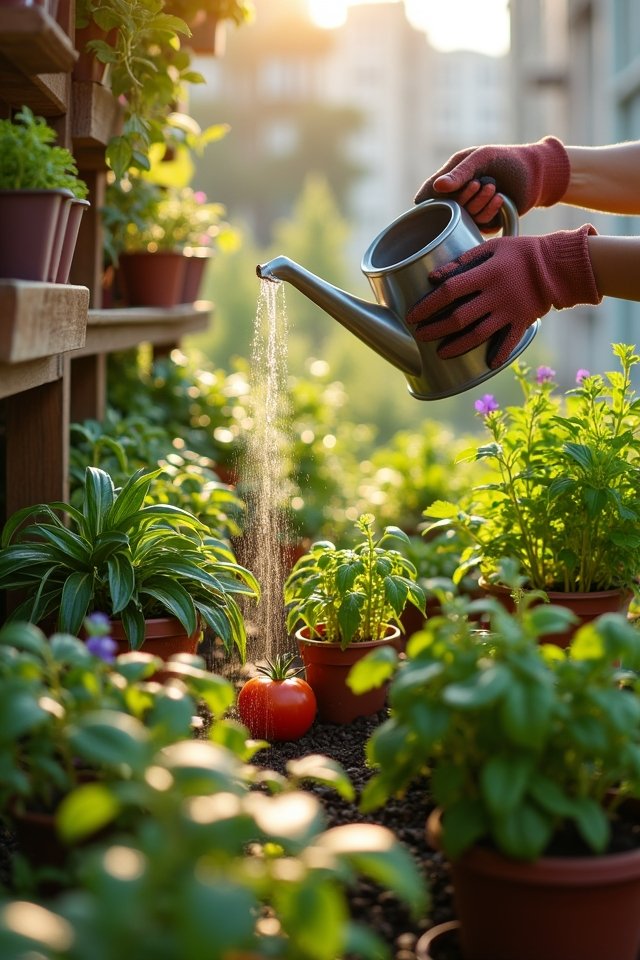efficient urban garden watering
