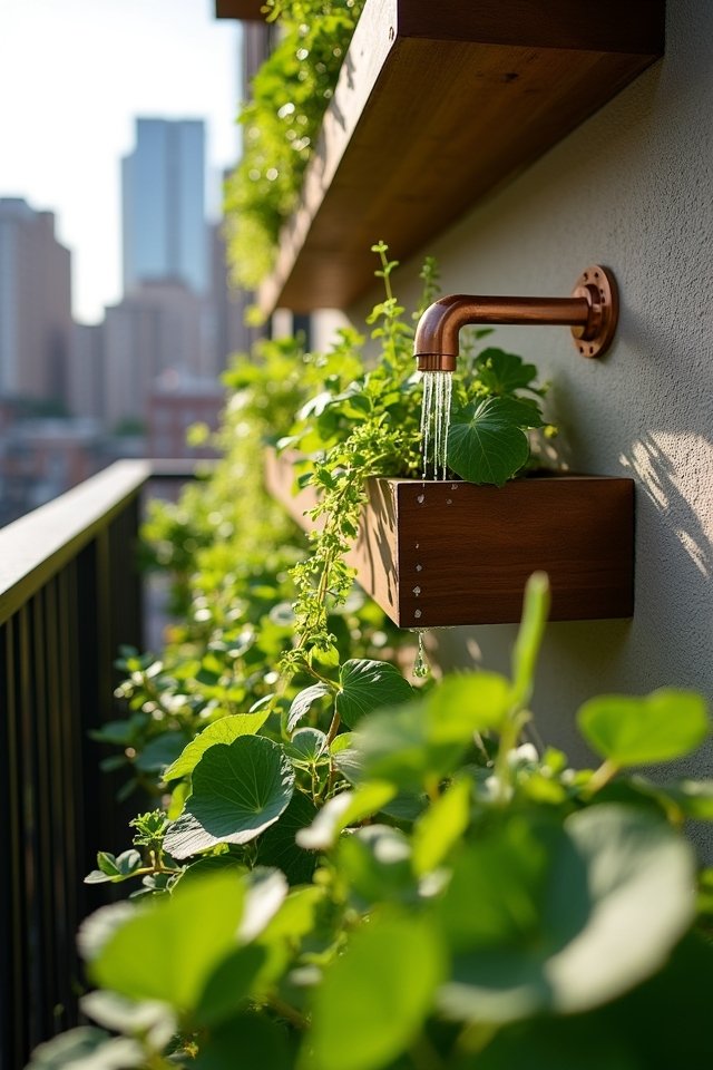 efficient vertical garden watering
