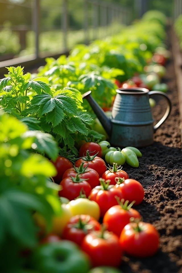 efficient watering thriving plants