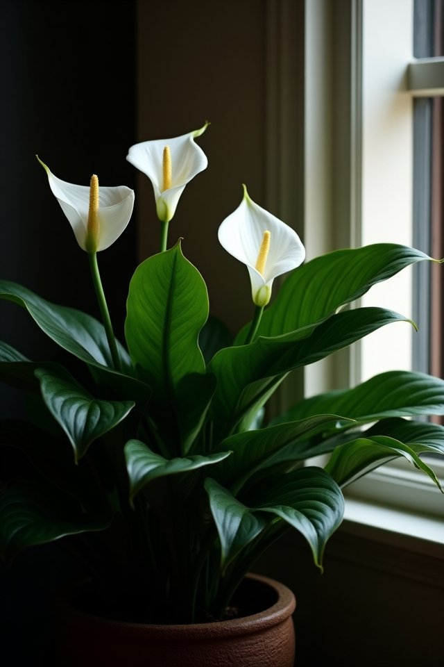 elegant air purifying houseplant