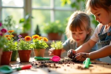 engaging kids in gardening