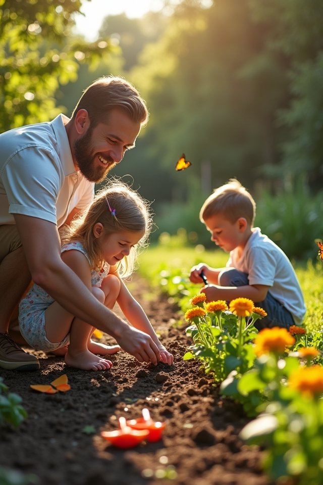 engaging kids in gardening