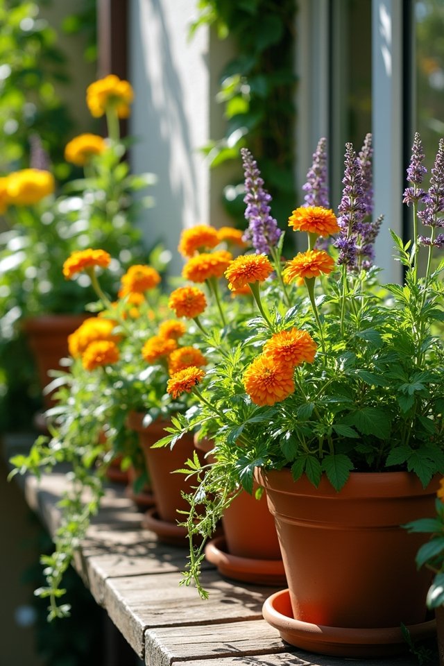 enhance balcony with companion plants