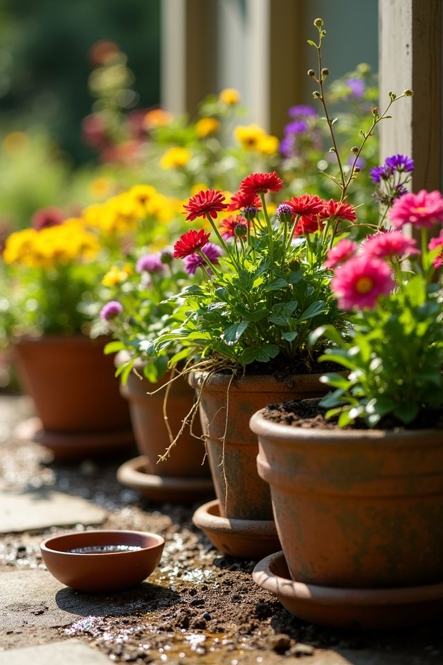 ensure container drainage holes