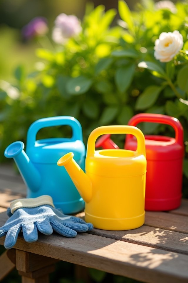 ergonomic colorful watering cans