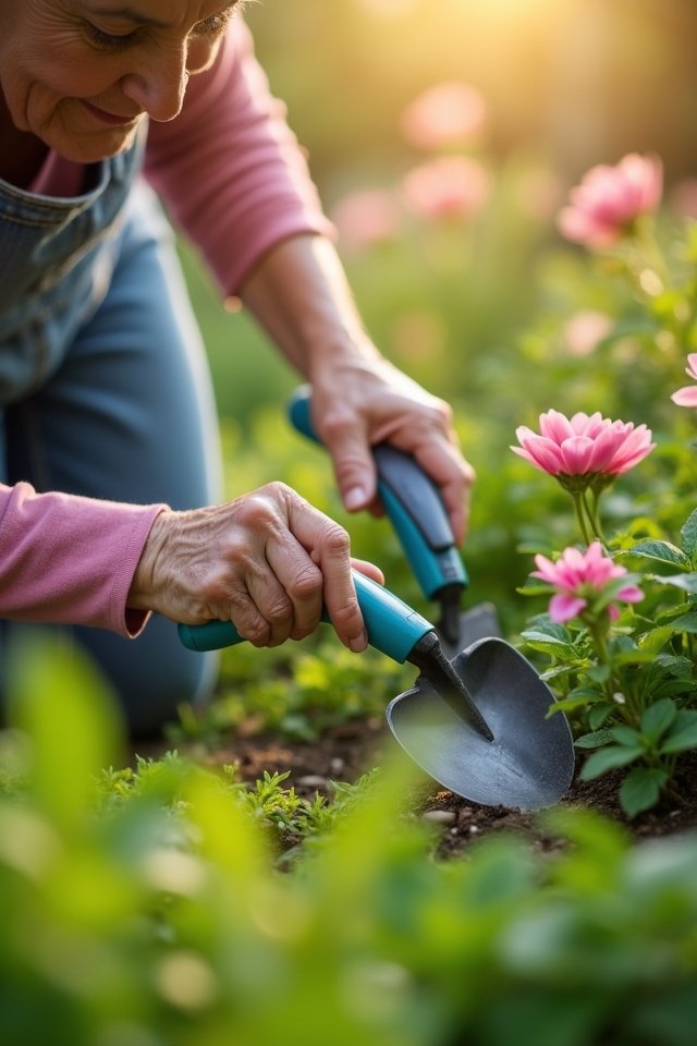 ergonomic tools enhance gardening comfort