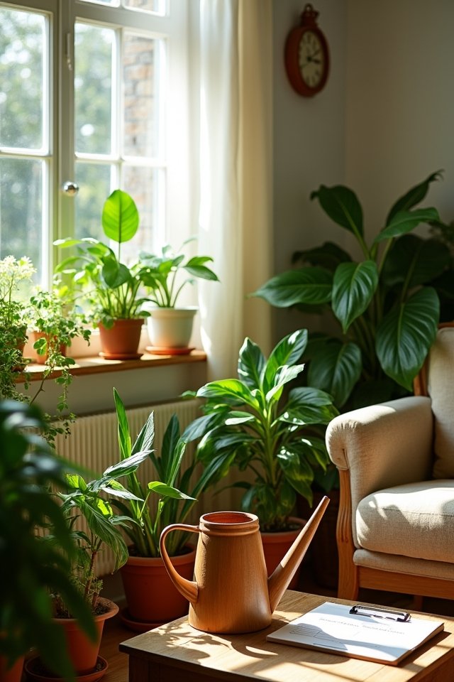 establish a consistent watering schedule