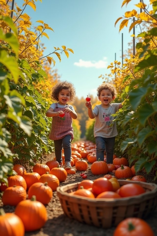 fall harvesting family fun