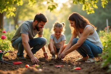 family bonding through gardening