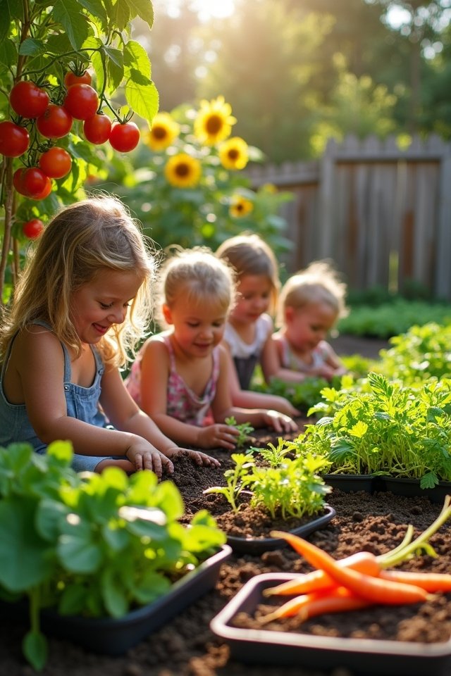family garden vegetable selection