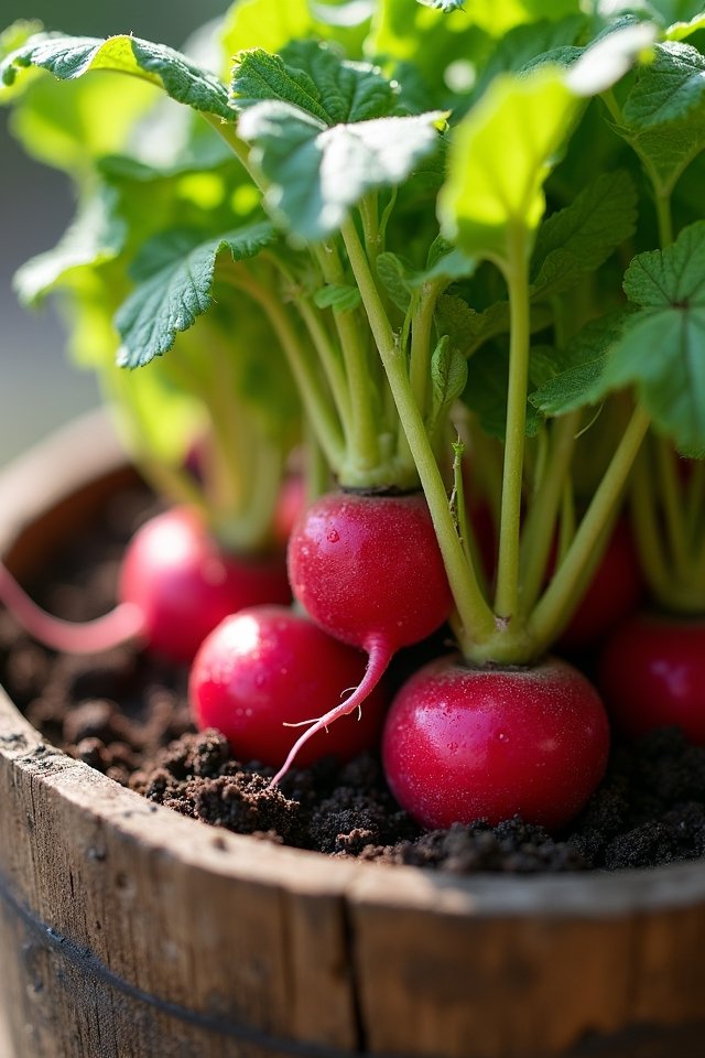 fast growing colorful nutritious radishes