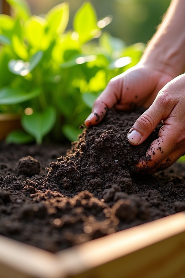 fill raised bed with soil