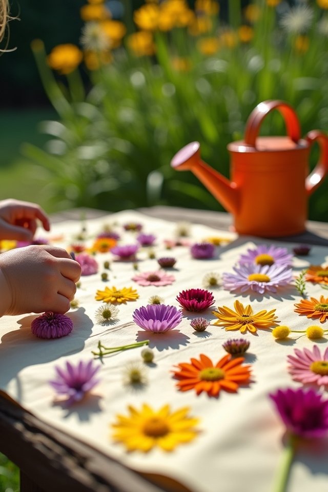 flower pressing for creativity