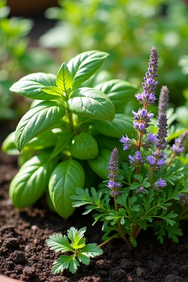 fragrant compact herb garden