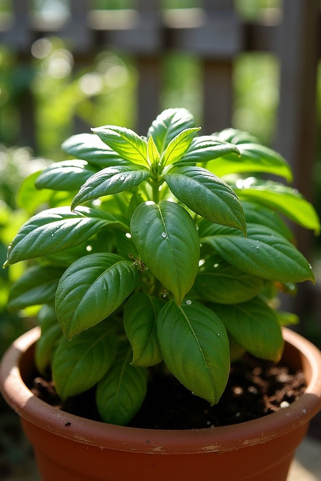 fresh basil for creativity