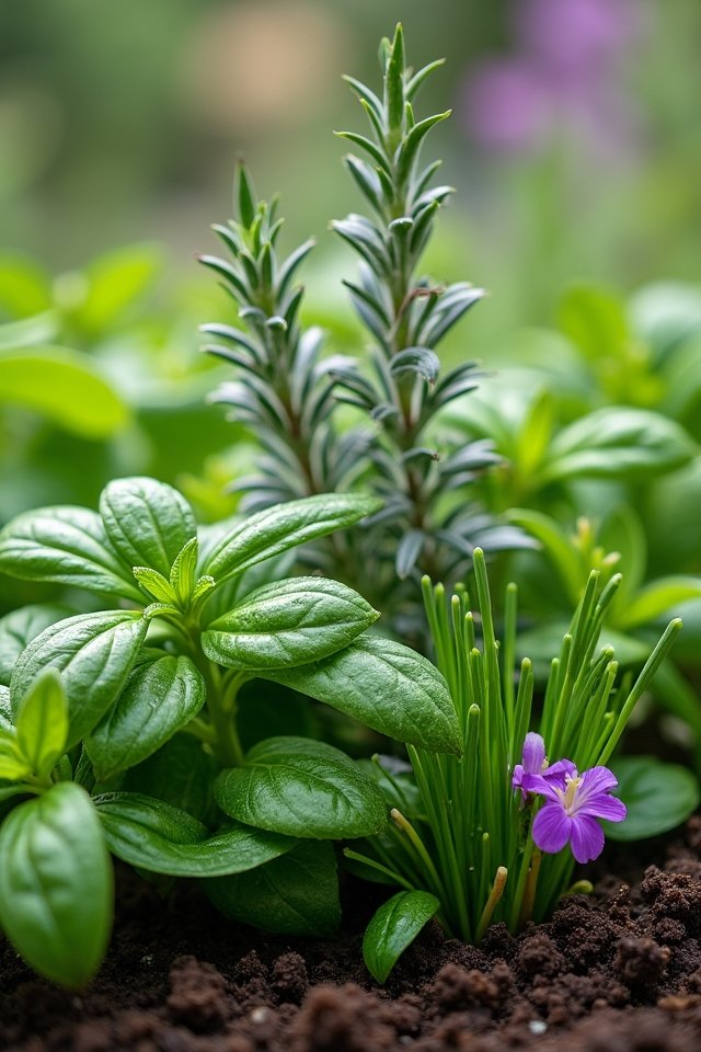 fresh herbs for urban gardens