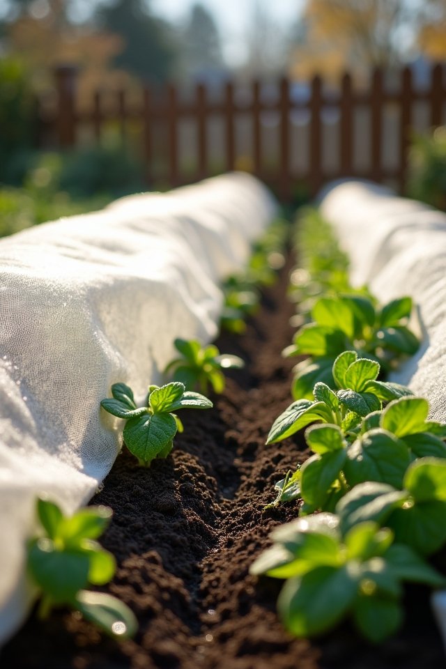 frost protection with row covers