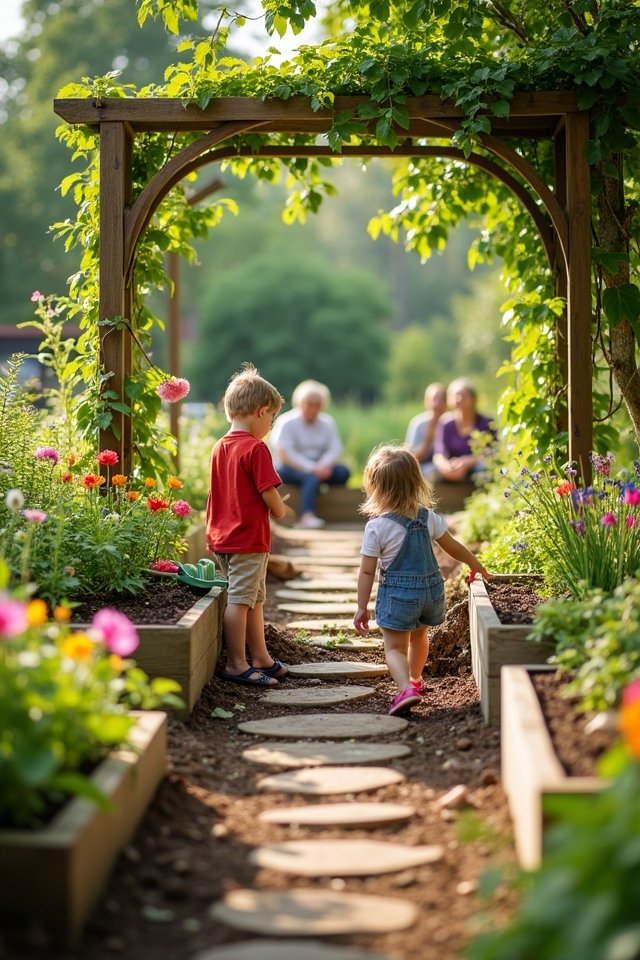 fun safe gardening space