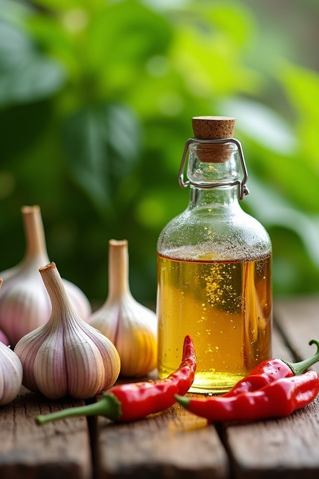 garlic chili pest deterrent spray