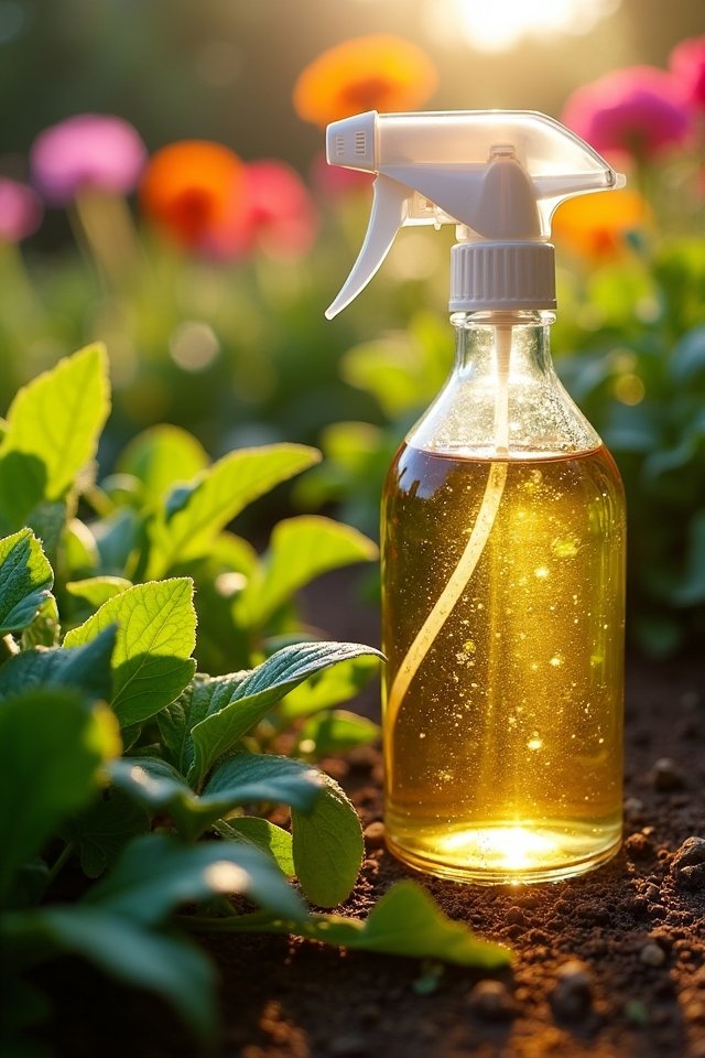 garlic spray repels garden pests