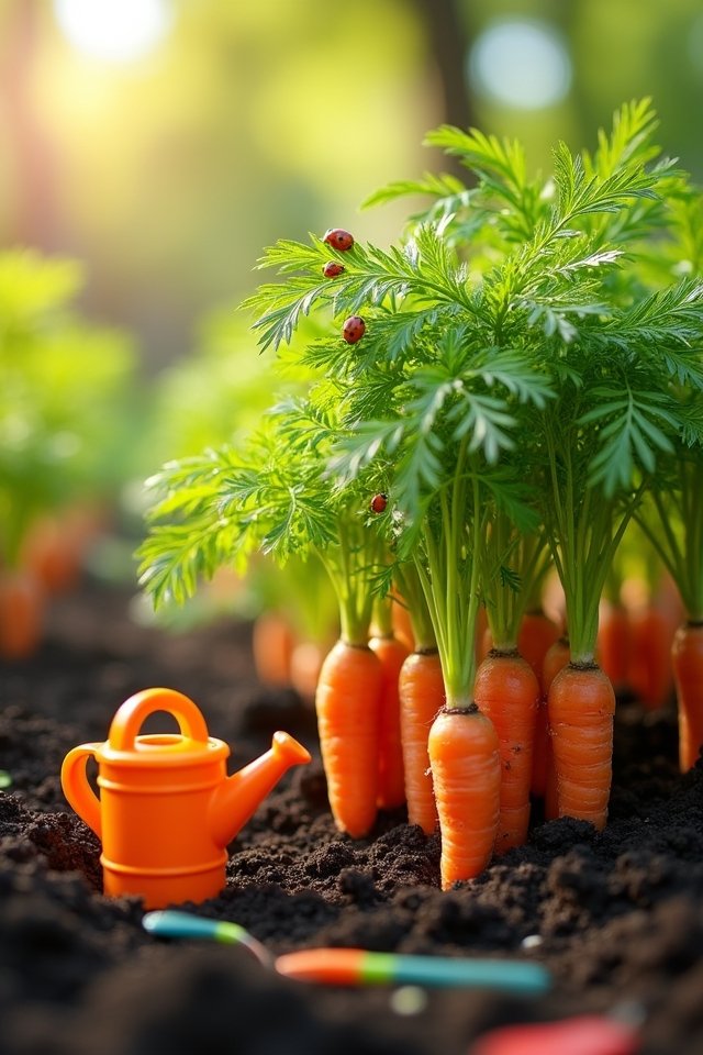 grow colorful crunchy carrots