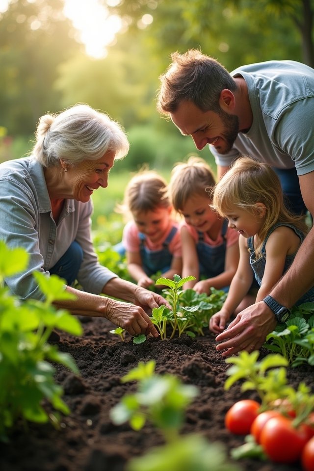 growing closer through gardening