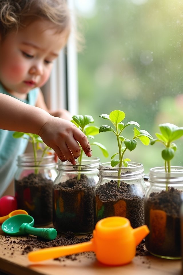 growing sprouts in jars