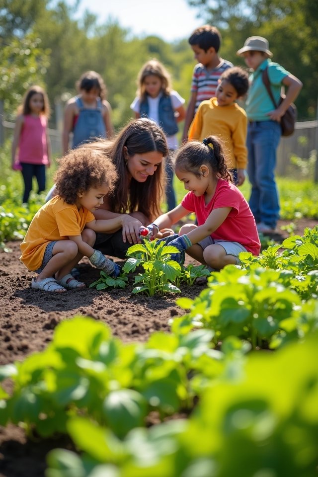 hands on sustainable gardening education