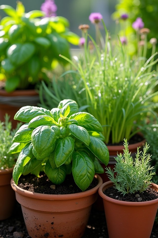 herbs enhance container gardening