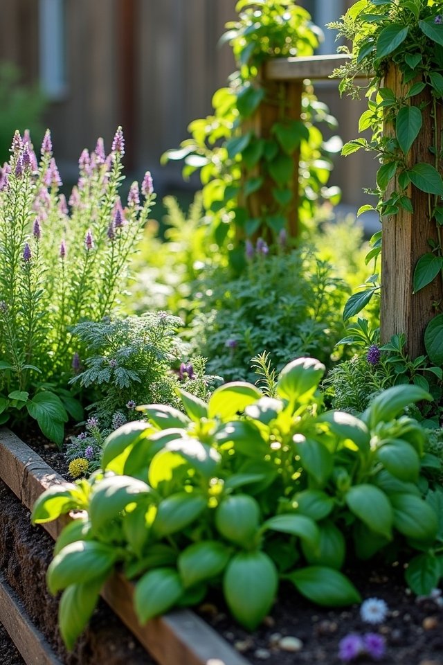 herbs thriving in harmony
