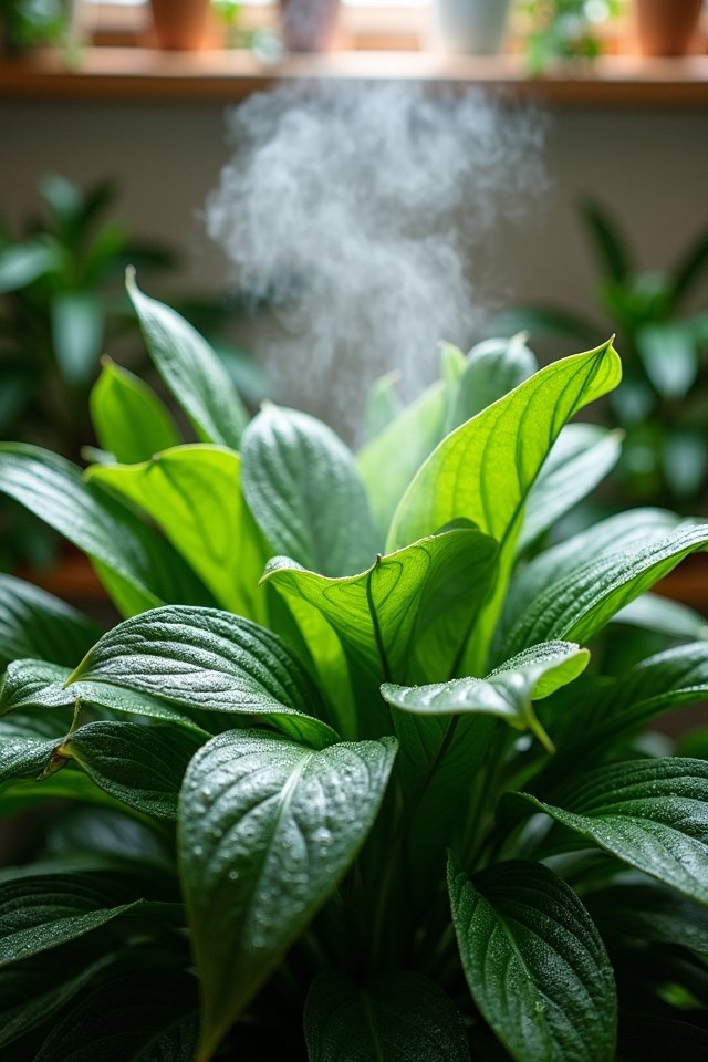 humidifier enhances plant growth