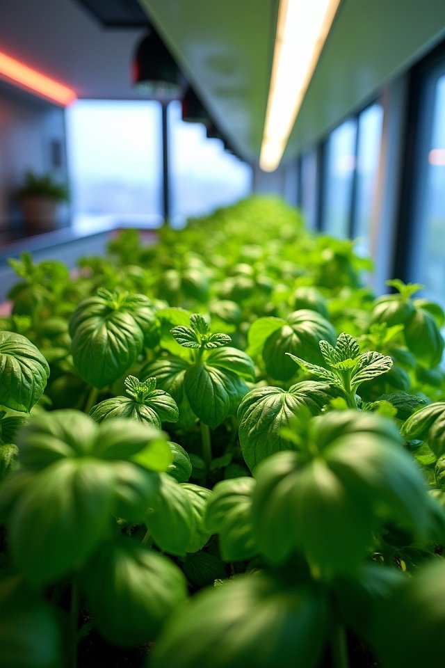 hydroponic herbs need light