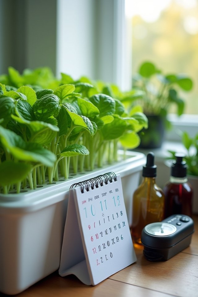 hydroponic maintenance schedule essentials