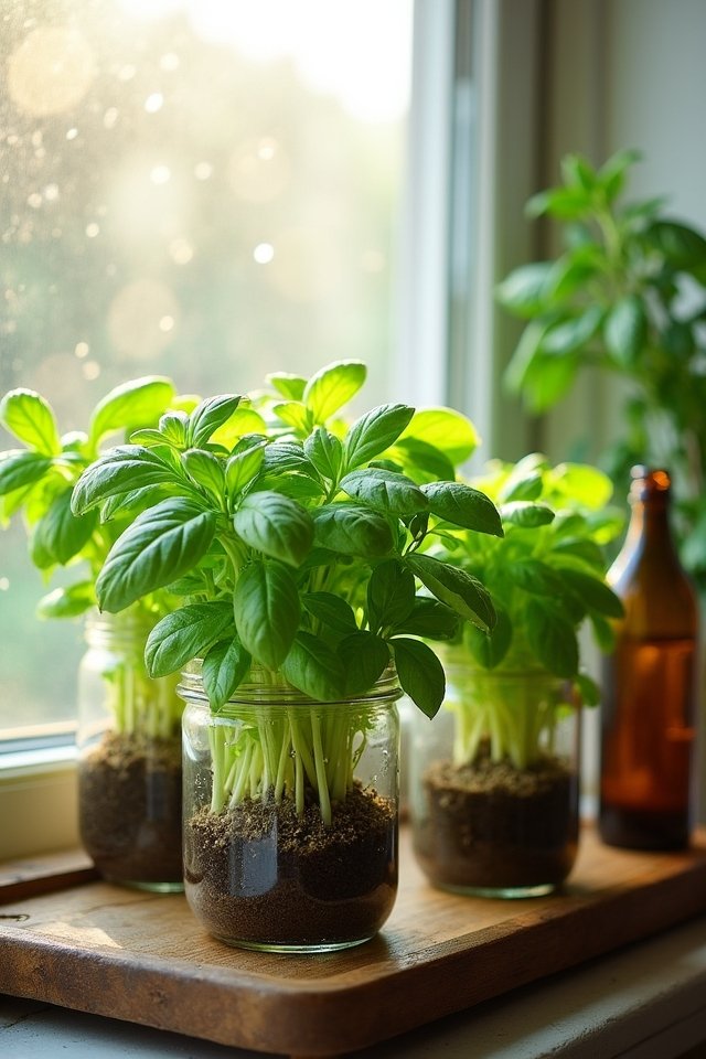 hydroponic window sill gardening