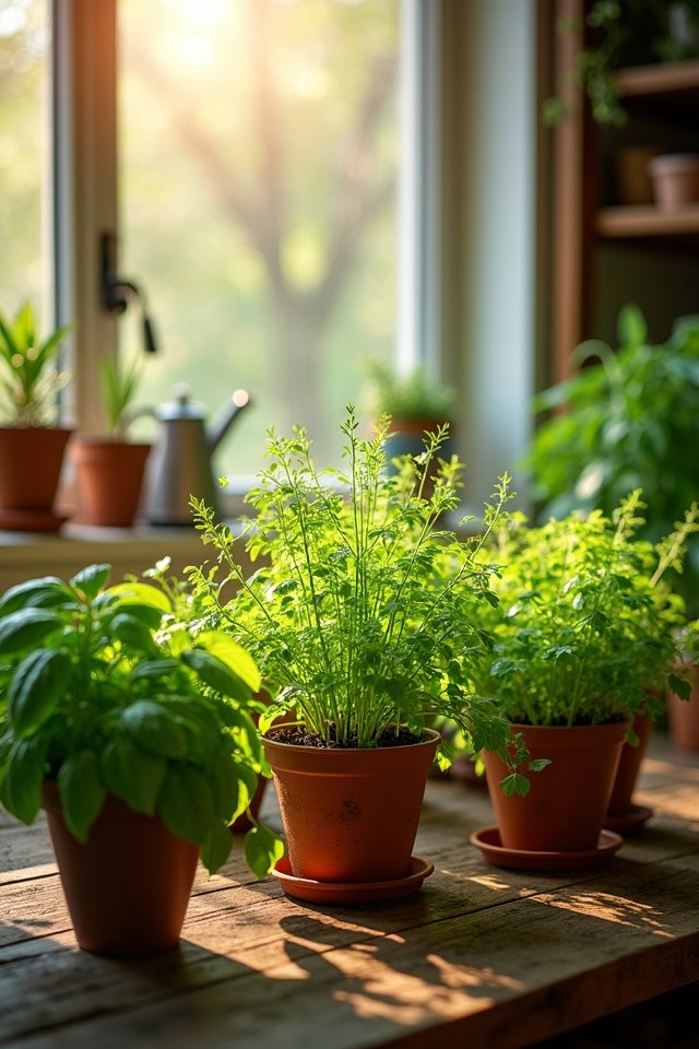 indoor herbs need light