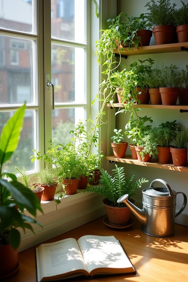 indoor plant care routine