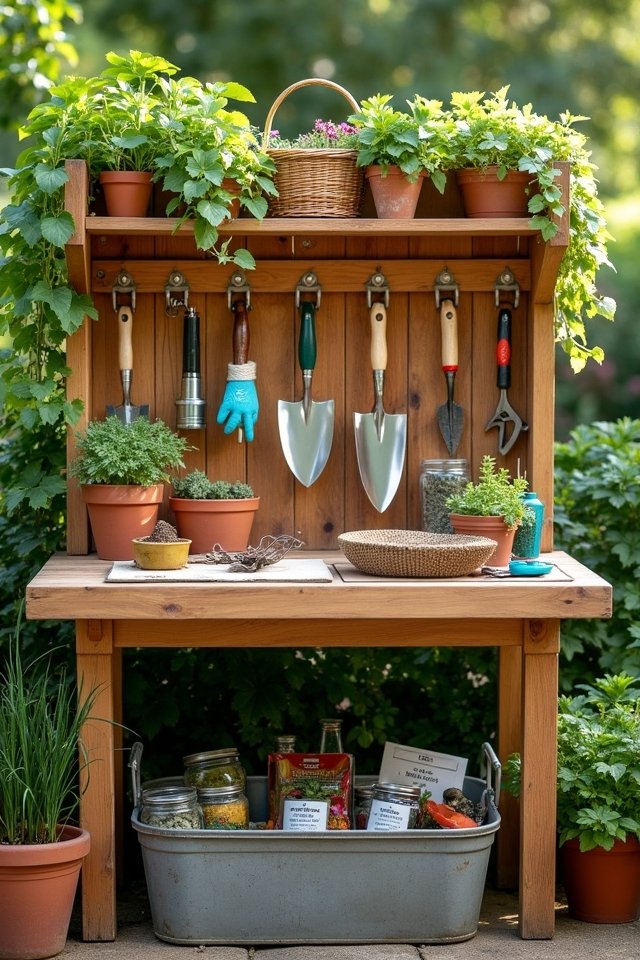innovative gardening tool storage